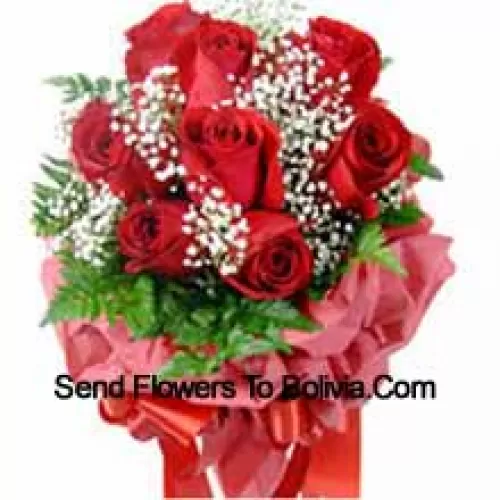 Bouquet de 11 roses rouges