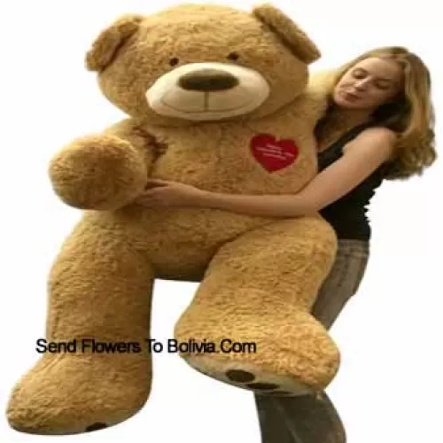 A Giant 5 Feet (60 Inches) Tall Brown Teddy Bear